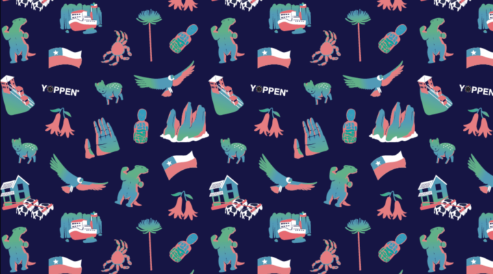 Blog - YOPPEN - Típico chileno ¡Conoce nuestro Pattern de ilustraciones de Chile! diseño chileno lugares de chile